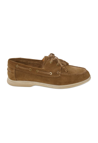 Scarpa da Barca in Camoscio|Colore:Toupe