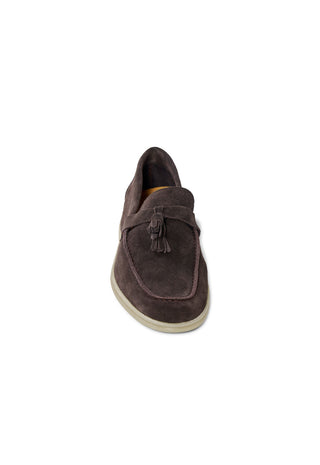 Mocassino Tassel Loafer in Camoscio|Colore:Coffee