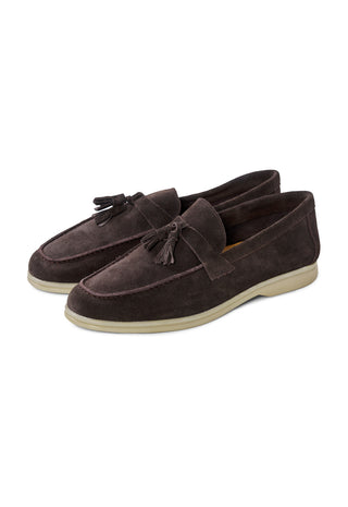 Mocassino Tassel Loafer in Camoscio|Colore:Coffee