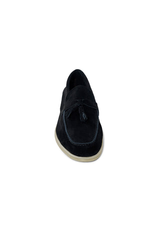 Mocassino Tassel Loafer in Camoscio|Colore:Black