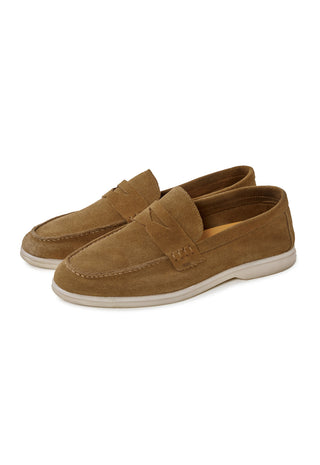 Mocassino Penny Loafer in Camoscio|Colore:Toupe