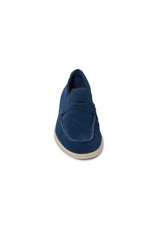 Mocassino Penny Loafer in Camoscio|Colore:Navy