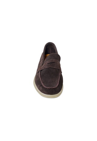 Mocassino Penny Loafer in Camoscio|Colore:Coffee