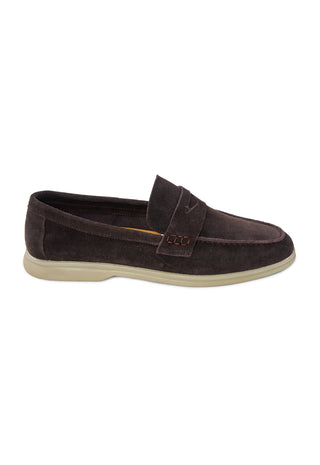 Mocassino Penny Loafer in Camoscio|Colore:Coffee