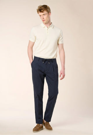 Pantalone Jogger-Chino con Coulisse|Colore:Blu