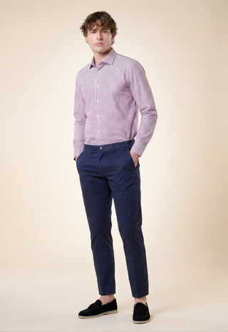 Pantalone Chino Slim Fit|Colore:Dark blu