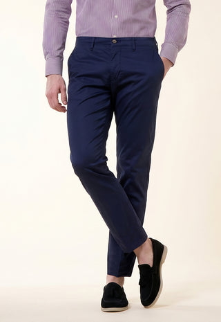 Pantalone Chino Slim Fit|Colore:Dark blu