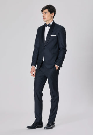 Smoking Classico Rever a Scialle|Colore:Blu