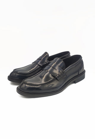 Mocassino Abrasivato in Pelle|Colore:Blu