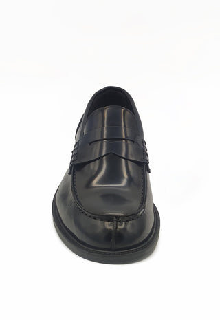 Mocassino Abrasivato in Pelle|Colore:Blu