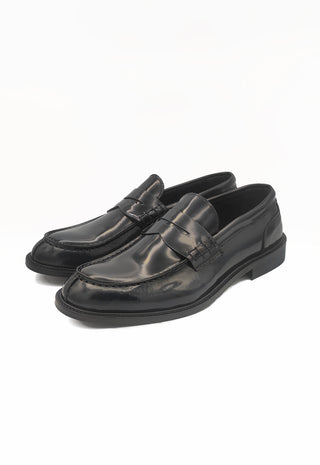 Mocassino Abrasivato in Pelle|Colore:Nero