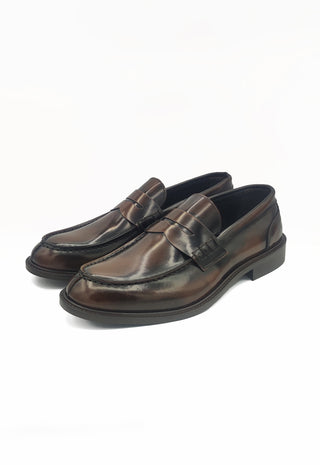 Mocassino Abrasivato in Pelle|Colore:Tdm