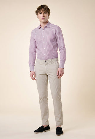 Pantalone Chino Slim Fit|Colore:Taupe