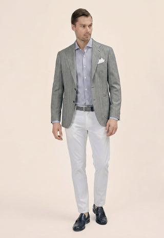 Giacca Due Bottoni Herringbone|Colore:Verde