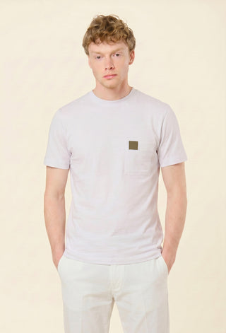 T-Shirt Minimal Logo Pocket|Colore:Beige