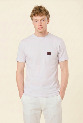 T-Shirt Minimal Logo Pocket|Colore:Bordeaux