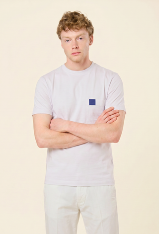 T-Shirt Minimal Logo Pocket|Colore:Cielo