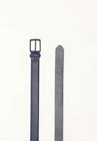 Cintura Essenziale con Fibbia Matte|Colore:Blu