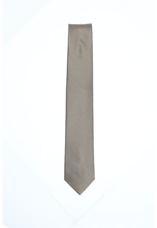 Cravatta Micro-Texture Tortora|Colore:Unico
