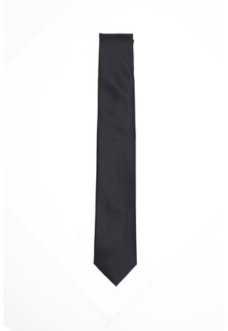 Cravatta Micro-Texture Nero Assoluto|Colore:Unico