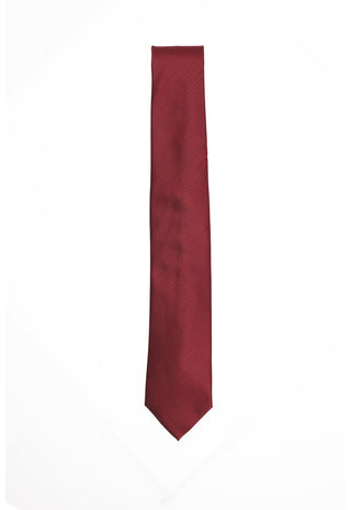 Cravatta Micro-Texture Diagonale Bordeaux|Colore:Unico