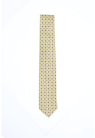 Cravatta Giallo Crema Elementi Geometrici|Colore:Fantasia