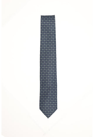 Cravatta Ottanio Pattern Geometrico Esagonale |Colore:Fantasia