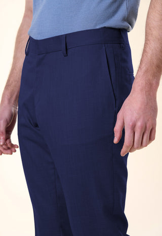 Pantalone Slim-Fit in Tessuto Strutturato|Colore:Jeans