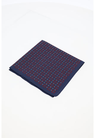 Pochette da Taschino Geometrica Blu Navy e Rosso|Colore:Fantasia