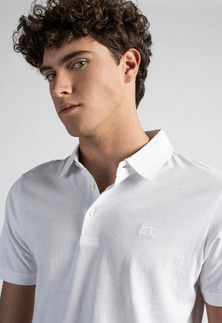 Polo Uomo in Cotone Piquet|Colore:Bianco