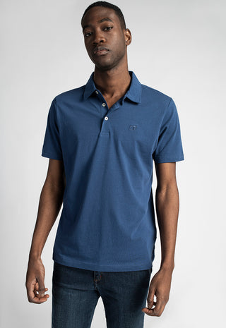 Polo Uomo in Cotone Piquet|Colore:Indaco