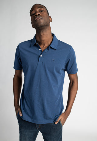 Polo Uomo in Cotone Piquet|Colore:Indaco