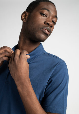 Polo Uomo in Cotone Piquet|Colore:Indaco