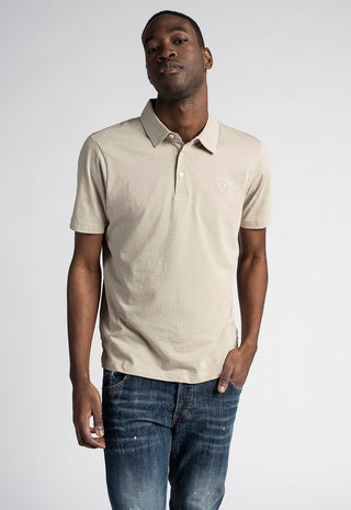 Polo Uomo in Cotone Piquet|Colore:Sabbia