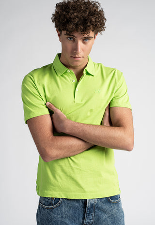 Polo Uomo in Cotone Piquet|Colore:Verde mela