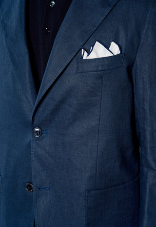 Giacca in Lino Fiammato|Colore:Blu