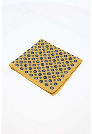 Pochette da Taschino Gialla Pattern Floreale Blu|Colore:Fantasia
