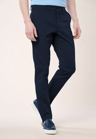 Pantalone Chino Slim Fit in Cotone Stretch|Colore:Dark blu