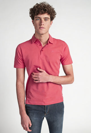 Polo Uomo in Cotone Piquet|Colore:Corallo