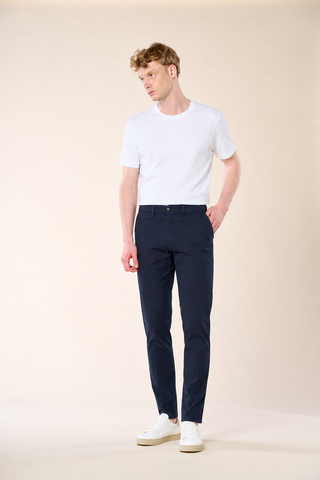 Pantalone Chino Casual Fit|Colore:Blu
