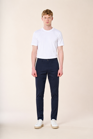 Pantalone Chino Casual Fit|Colore:Blu