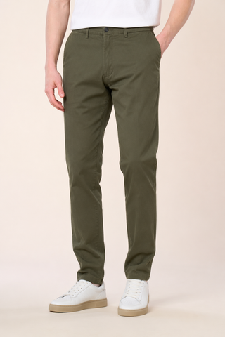 Pantalone Chino Casual Fit|Colore:Verde