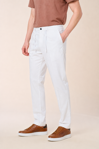 Pantalaccio In Lino con Lacci|Colore:Bianco
