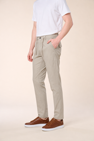 Pantalaccio In Lino con Lacci|Colore:Taupe
