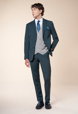 Abito Uomo con Giacca Monopetto|Colore:Verde