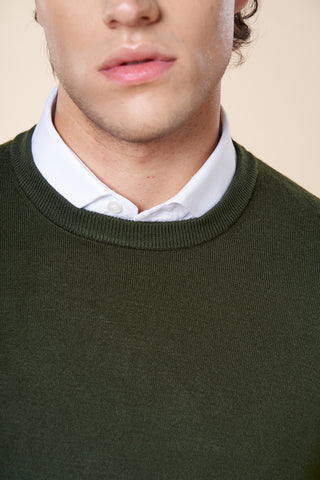 Maglia Uomo Girocollo a Maniche Lunghe|Colore:Verde