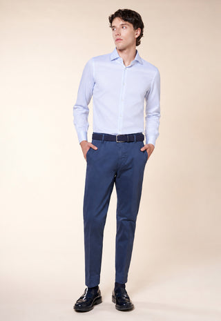 Camicia Uomo Slim Fit con Collo Classico|Colore:Bianco