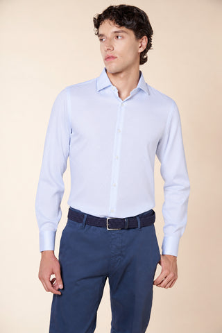 Camicia Uomo Slim Fit con Collo Classico|Colore:Bianco