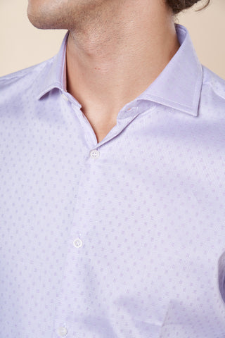 Camicia Uomo Slim Fit con Collo Classico|Colore:Rosa