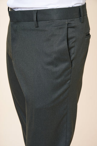 Pantaloni Uomo con Risvolto e Piega Centrale|Colore:Verde